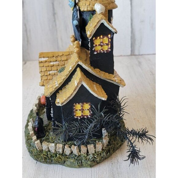 Spookyside Estates fiber optic Dracula Halloween light up house - Picture 9 of 14